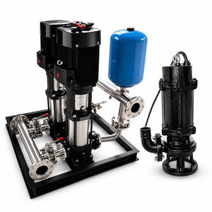 Pompe centrifuge verticale et horizontale pour eau brute industrielle, pour alimentation en eau brute des stations de traitement d'eau par osmose inverse - Product Image 1