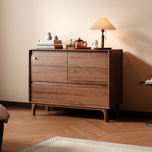 Cómoda de Alta Capacidad con 6 Cajones, Estilo Moderno Rústico, Mueble de Almacenamiento para Dormitorio con Rieles Metálicos Suaves y Certificación CE - Product Image 4