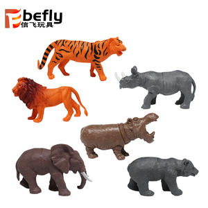Juguete de plástico vívido para niños, modelo de animal de jungla de bosque salvaje - Product Image 1