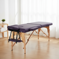 Tragbare, leichte, langlebige, moderne, professionelle Massageliege aus Kunstleder mit klappbaren Beinen für Schönheits-, Gesichts- und Spa-Behandlungen