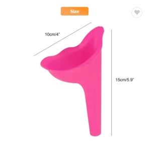 Dispositivo de orina portátil de alta calidad para mujer, embudo urinario de viaje para mujer, inodoro de pie y orina suave, 1 unidad - Product Image 2