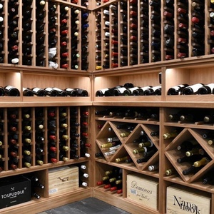 Estante de Madera Artesanal de Alta Densidad para Bodega, con Temperatura y Humedad Constantes, Almacenamiento Multiformato, Colección a Granel para Bodega Casera - Product Image 1