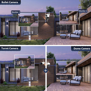 야간 투시 스마트 6MP 3K CCTV 네트워크 무선 야외 보안 WiFi 카메라 건 및 볼 듀얼 렌즈 카메라 - Product Image 5