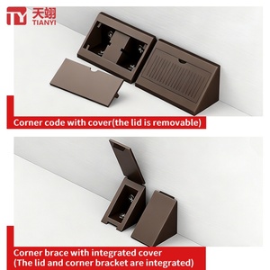 Soportes de Esquina de Plástico ABS para Muebles Pequeños, Conectores para Gabinetes de Cocina, Baño, Comedor, Sala de Estar, Hotel, Dormitorio - Modernos - Product Image 3