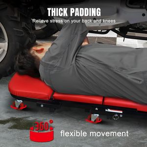 Nhiệm vụ nặng nề có thể gập lại Z dây leo ghế Lăn Cơ khí nhà để xe 2 trong 1 băng ghế làm việc - Product Image 5