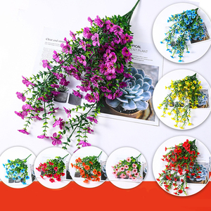 12 plantes artificielles suspendues pour le 4 juillet, 250e anniversaire, Jour <span class=keywords><strong>de</strong></span> l'Indépendance, arrangement floral pour le Jour commémoratif des Vétérans - Product Image 2