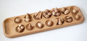 Nhiều Màu Sắc Hạt Châu Phi Checkers Của Bảng Gỗ Trò Chơi Đồ Chơi Gỗ Mancala Board Game Set - Product Image 4