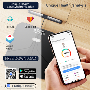 Báscula Inteligente con 8 Electrodos, Wifi, Doble Frecuencia, Bioimpedancia, Aplicación Gratuita, Recubrimiento ITO, Báscula de Baño para Medir Grasa Corporal - Product Image 4