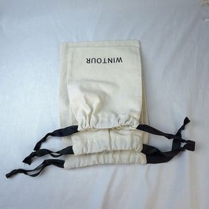 High Quality Cotton Canvas Screen Printed <b>Drawstring</b> Bag Dust <b>Pouch</b> with Custom Logo for Promotion - Product Image 5