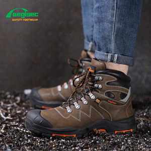 รองเท้าเซฟตี้หนังนูบัคแท้ AEGISEC Heavy Industry พื้นยางกันลื่นและน้ำมัน รองเท้าทำงานนิรภัยสำหรับผู้ชาย หัวเหล็ก - Product Image 4