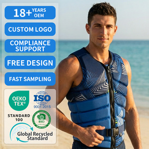 <span class=keywords><strong>Gilet</strong></span> de sauvetage OEM 50N pour le surf et les sports nautiques, jet-boat, ski nautique, <span class=keywords><strong>gilet</strong></span> de sauvetage en néoprène hautement extensible avec protection en mousse - Product Image 1
