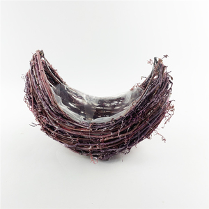 Modern Design <strong>Extra</strong> <strong>Large</strong> Outdoor <strong>Planter</strong> <strong>Cheap</strong> Pink Rattan Boat Shape Flower Pot with Home Decorative New Design for Plants - Product Image 4