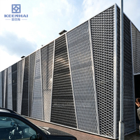 Panneau d'écran en aluminium architectural pour la décoration murale extérieure et la conception de bâtiments durables