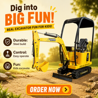 Mini-excavatrice de chantier pour enfants, modèle personnalisé, étanche, stimule l'intérêt pour l'ingénierie, jeu de sable imperméable