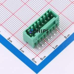 MX2EDGR-2.5-08P-GN01-Cu-A Plug-in Terminal Block Bent Lead Through Hole,P=2.5mm Board-to-Board / Socket Closed 1x8P 2.5mm Green - Product Image 1