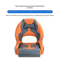 Nouveau siège de conduite et de navigation marin en cuir et éponge, pivotant et mobile pour yacht et bateau