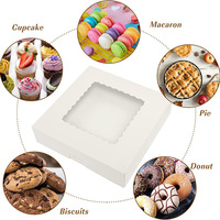 Fenêtre recyclable Design Paper Cake Box pour boulangerie vente en gros