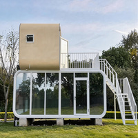 Maisons modulaires préfabriquées de 20 pieds et 40 pieds, bureau conteneur, maisonnette portable, cabine mobile Apple