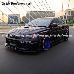 กันชนหน้าสไตล์ Vari Vrs Ver.3 ทำจากไฟเบอร์กลาส สำหรับรถยนต์มิตซูบิชิ แลนเซอร์ อีโวลูชั่น อีโว 10 <span class=keywords><strong>X</strong></span> ปี 2008-2016 - Product Image 5