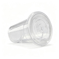 Couvre-gobelet jetable en PET 90/93/95/98 mm, couvercle plat commercial, couvercle semi-circulaire en dôme, couvercle haut pour boissons au thé au lait et au café