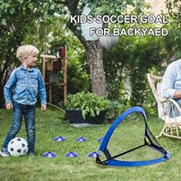 But de football pop-up pour enfants à prix bon marché, but de football portable au filet, but de football pliable pour l'arrière-cour
