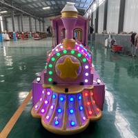 Nouvelle conception de manège de parc d'attractions, attraction, train miniature sans rails à vapeur électrique de 24 places à vendre