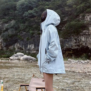 <span class=keywords><strong>Chaqueta</strong></span> <span class=keywords><strong>Impermeable</strong></span> Ligera al por Mayor de 10000 <span class=keywords><strong>mm</strong></span>, Cortavientos con Cierre de Cremallera para Hombre y Mujer, <span class=keywords><strong>Chaqueta</strong></span> Delgada para Exteriores - Product Image 5