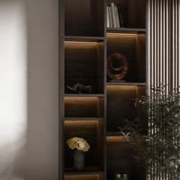 Support TV mural minimaliste effet béton, style moderne, meubles de salon pour téléviseurs de 55 à 59 pouces