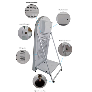 Cabina de Fotos Portátil <span class=keywords><strong>360</strong></span> con Anillo de Luz LED, Cabina de Selfies para Bodas, Fiestas y Eventos, Kiosco Inteligente con Pantalla Táctil, Espejo Mágico - Product Image 5
