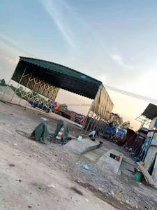 Usine <span class=keywords><strong>Source</strong></span> extérieur pliant grand hangar de stockage bras auvent automatique rétractable push-pull auvent - Product Image 4