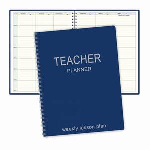 Agenda de Maestro con Tapa Dura A5 al por Mayor, Impresión Personalizada, Cuaderno Espiral Profesional, Planificador Semanal de Lecciones, Papel de 70-80 g/m², Regalo - Product Image 1