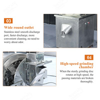 Café commercial poivre sec moutarde Moringa feuille graine cumin cacahuète Micro poudre broyeur Machine