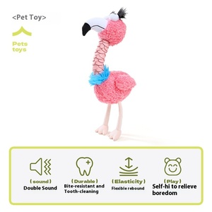 Nhà Máy Bán buôn thân thiện với môi Puppy Dog đồ chơi xấu xí chim sang trọng Knot đồ chơi với anti-cắn răng hàm âm thanh Pet đồ chơi - Product Image 6