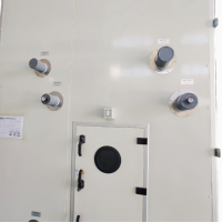 Unidad de Manejo de Aire (UMA) Modular Higiénica Personalizable con Motor sin Escobillas, Panel de Acero Inoxidable y Acero Galvanizado, de Pie