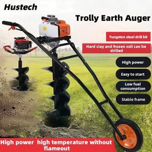 Moteur à essence 63cc 1200W 2 temps/4 temps, tarière de forage industrielle DIY pour la terre avec garantie d'un an - Product Image 3