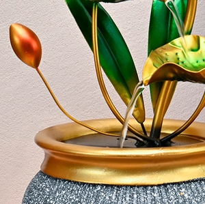 <span class=keywords><strong>Fontaine</strong></span> à <span class=keywords><strong>Eau</strong></span> de Table en Métal et Roches Naturelles, Mini, d'Intérieur pour Bureau, Maison et Chambre à Coucher (Vente en Gros) - Product Image 4