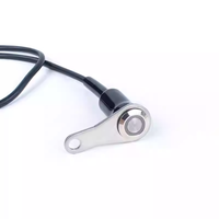 Bouton poussoir électronique LED pour moto, 1NO1NC ON+OFF, fixation sur guidon, alliage d'aluminium, étanche IP65, pour phare antibrouillard et klaxon