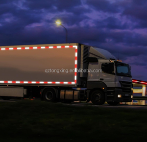 Bán buôn đỏ trắng kép màu lăng trụ phản xạ nguy hiểm an toàn cảnh báo phim CuộN conscuity băng phản xạ cho xe - Product Image 3