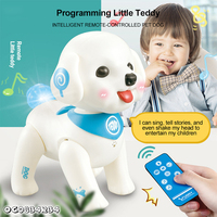 Intelligentes sprach gesteuertes pädagogisches Roboter-Hündchen Realistisches RC-Spielzeug sieht echt aus, um den Großhandel mit Liedern und Geschichten zu codieren