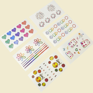 Hot Selling Promotional Bulk Custom Logo Pattern Waterproof Tattoo Stickers Lovely Cartoon Animal Tattoo Sticker