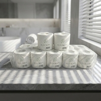 Papier toilette en rouleau blanc doux et résistant pour usage domestique, sans poussière, écologique, en gros, à bas prix, avec possibilité de personnalisation (OEM)