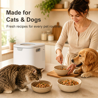 Robot culinaire automatique pour animaux de compagnie 4,2 L, cuiseur de nourriture maison pour animaux avec pot en céramique nano et minuteur intelligent