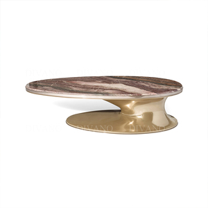 Nordic Wrought Iron Home Furniture Centre <b>Table</b> Luxury <b>Marble</b> <b>Coffee</b> <b>Table</b> VL IPE-CT-02-SOWILO Luxury <b>Marble</b> <b>Coffee</b> <b>Table</b> VL IPE - Product Image 2