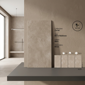 Azulejos de Porcelana Mate para Piso y Pared de 800x1600 mm, Antibacterianos, Resistentes al Fuego, Antideslizantes, 8 mm de Grosor, Sin Juntas, Modernos, para Pasillos, Exteriores y Baños - Product Image 5