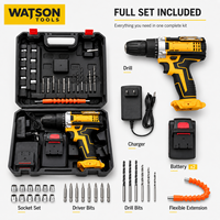 Kit de perceuse-visseuse sans fil avec étui de transport pour l'assemblage de meubles et les travaux de bricolage
