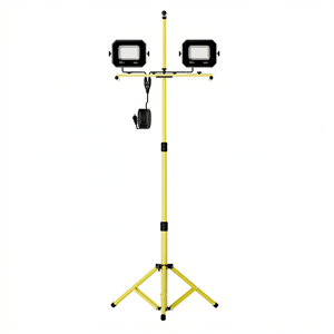Faro da Lavoro LED Linsheng a Doppia Testa 50W 120V 60Hz, Impermeabile per Esterni, con Treppiede, Vendita Calda - Product Image 1