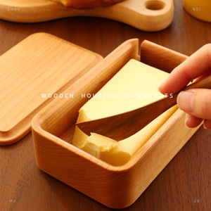 Mantequillera de Madera Rectangular para Conservar la Frescura, Vajilla de Cocina - Product Image 2