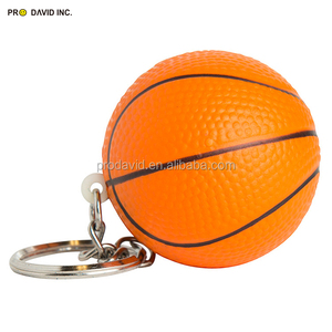 Soft PU Basketball Shape Keychain Promotional Gift Stress Toy <b>Ball</b> Customized Color & Logo Safety Certified - Product Image 6