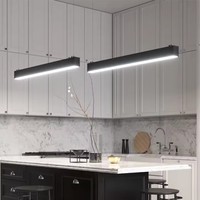 Haute qualité 3CCT commutable SMD Led pendentif tube de plafond linéaire 4ft 8ft linkable suspendu led lumière linéaire