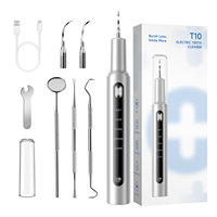 Kit de nettoyage dentaire électronique à ultrasons sans fil pour la maison, avec brosse à dents LED USB, pour le nettoyage des dents et le détartrage